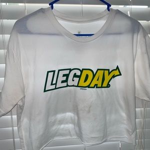 Superfresh clothes LEGDAY white crop top limited edition medium